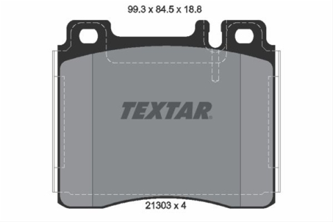 Placute frana - Set placute frana TEXTAR 2130304