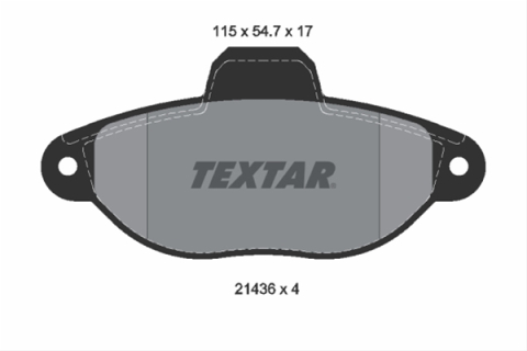 Placute frana - Set placute frana TEXTAR 2143602