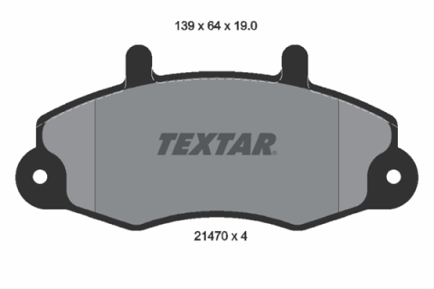 Placute frana - Set placute frana TEXTAR 2147001