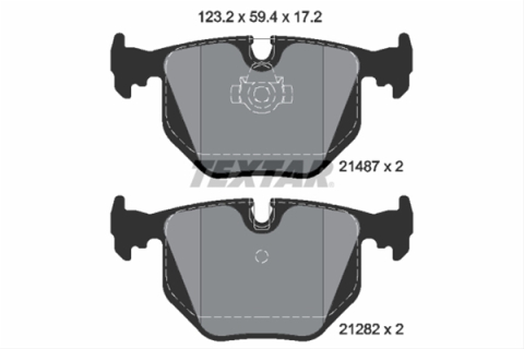 Placute frana - Set placute frana TEXTAR 2148703