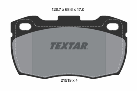 Placute frana - Set placute frana TEXTAR 2151902