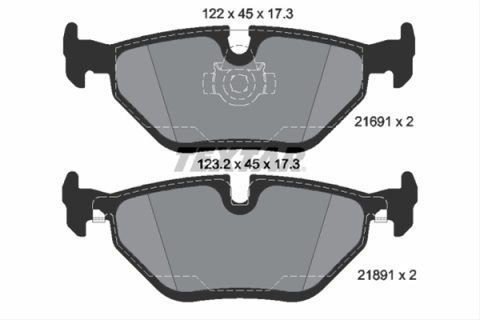Placute frana - Set placute frana TEXTAR 2169103