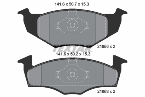 Placute frana - Set placute frana TEXTAR 2186601
