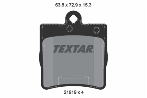 Placute frana - Set placute frana TEXTAR 2191901