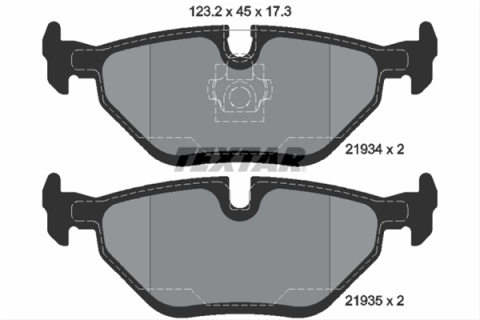 Placute frana - Set placute frana TEXTAR 2193402