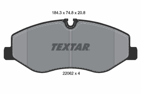 Placute frana - Set placute frana TEXTAR 2206201