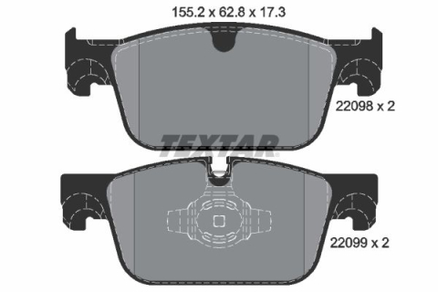 Placute frana - Set placute frana TEXTAR 2209801