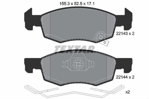 Placute frana - Set placute frana TEXTAR 2214301