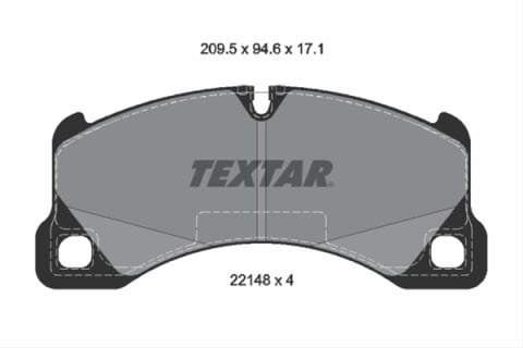 Piese auto - Set placute frana TEXTAR 2214801