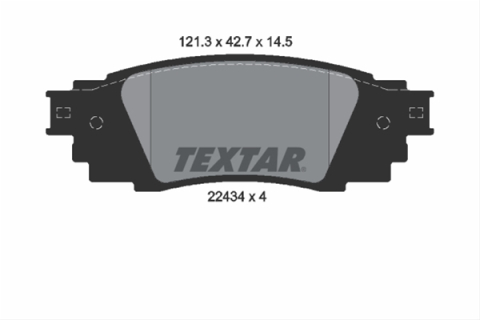 Placute frana - Set placute frana TEXTAR 2243401