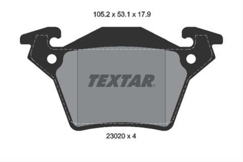 Placute frana - Set placute frana TEXTAR 2302001