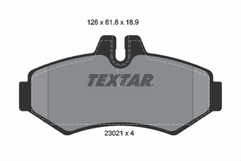 Placute frana - Set placute frana TEXTAR 2302101