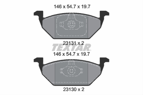 Placute frana - Set placute frana TEXTAR 2313001