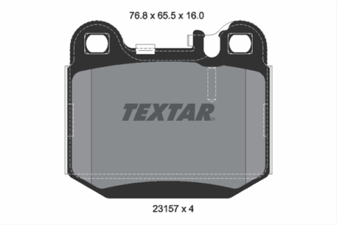 Placute frana - Set placute frana TEXTAR 2315702