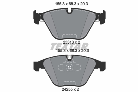 Placute frana - Set placute frana TEXTAR 2331301