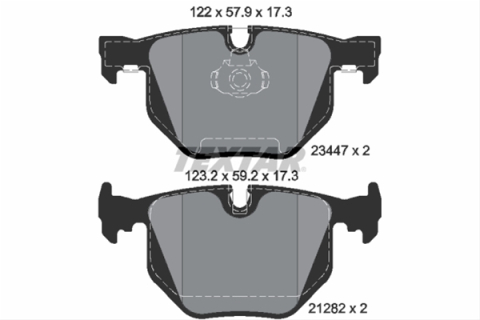 Placute frana - Set placute frana TEXTAR 2344702