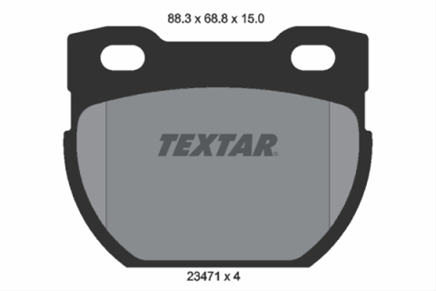 Placute frana - Set placute frana TEXTAR 2347101