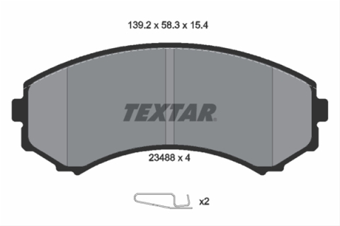 Piese auto - Set placute frana TEXTAR 2348801