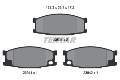 Piese auto - Set placute frana TEXTAR 2350101