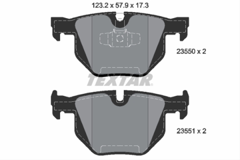 Piese auto - Set placute frana TEXTAR 2355001