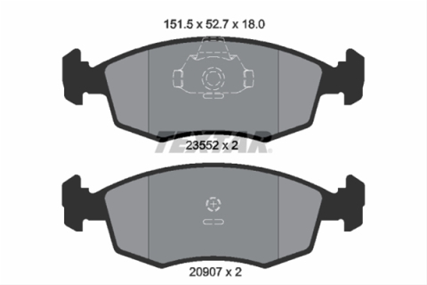 Piese auto - Set placute frana TEXTAR 2355202