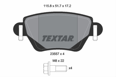 Piese auto - Set placute frana TEXTAR 2355701
