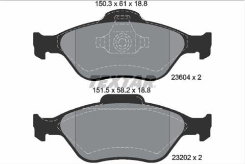 Piese auto - Set placute frana TEXTAR 2360406