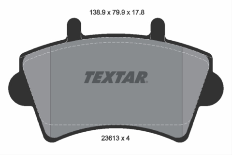 Piese auto - Set placute frana TEXTAR 2361301