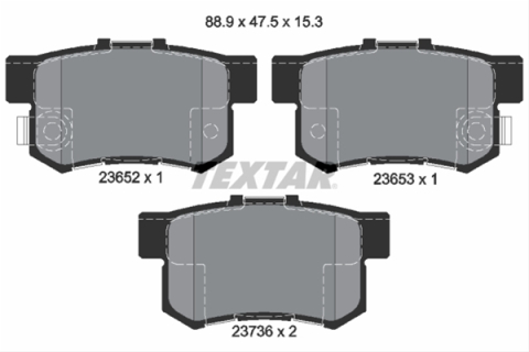 Piese auto - Set placute frana TEXTAR 2365201