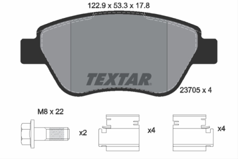 Piese auto - Set placute frana TEXTAR 2370503