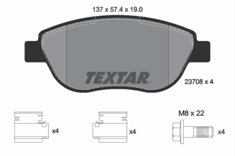 Piese auto - Set placute frana TEXTAR 2370803