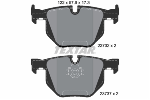 Piese auto - Set placute frana TEXTAR 2373201