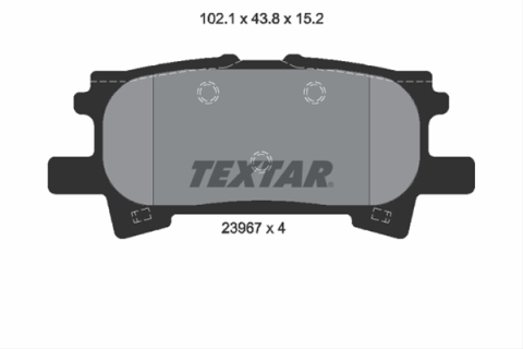 Placute frana - Set placute frana TEXTAR 2396701