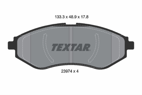 Placute frana - Set placute frana TEXTAR 2397401