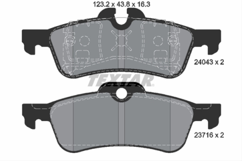 Piese auto - Set placute frana TEXTAR 2404301
