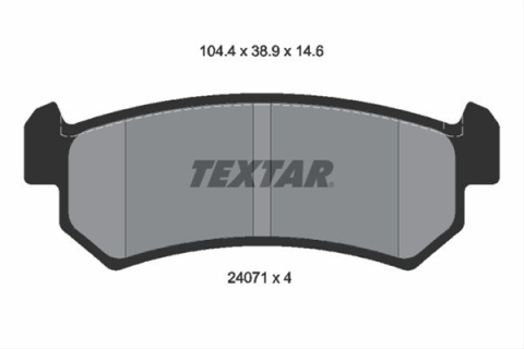 Piese auto - Set placute frana TEXTAR 2407101
