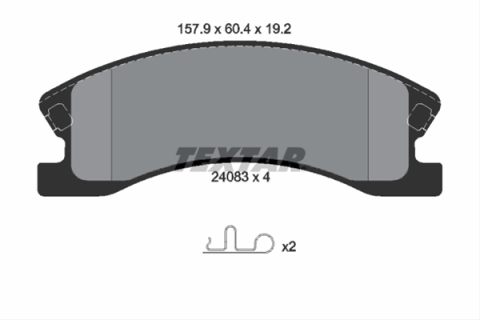 Piese auto - Set placute frana TEXTAR 2408301