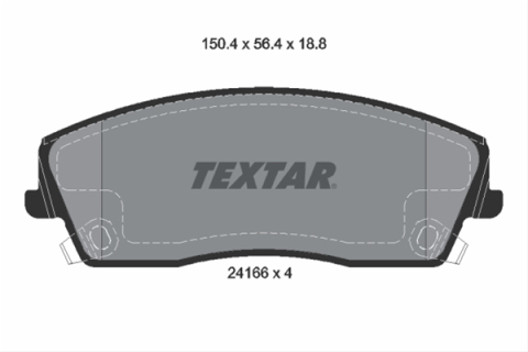 Piese auto - Set placute frana TEXTAR 2416601