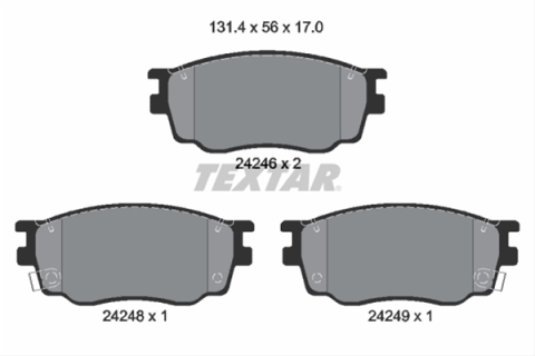Piese auto - Set placute frana TEXTAR 2424601