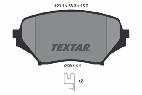 Piese auto - Set placute frana TEXTAR 2429701