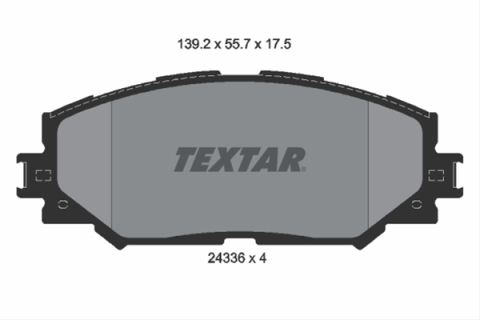 Placute frana - Set placute frana TEXTAR 2433601