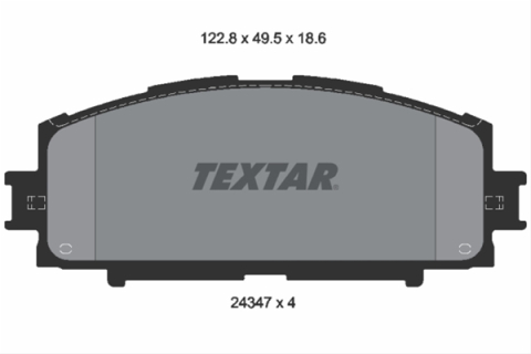 Placute frana - Set placute frana TEXTAR 2434701