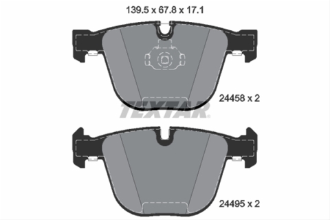Placute frana - Set placute frana TEXTAR 2445801