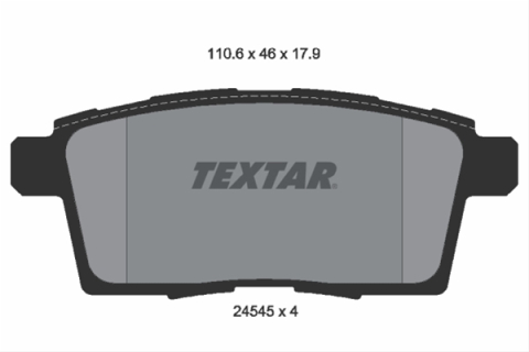 Placute frana - Set placute frana TEXTAR 2454501
