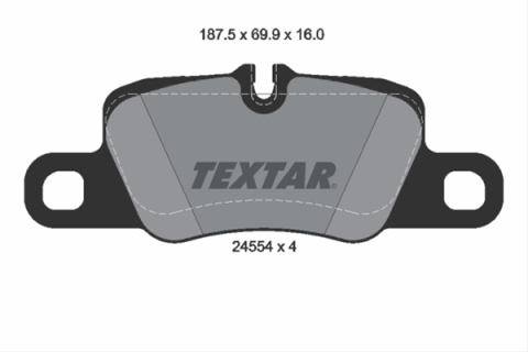 Placute frana - Set placute frana TEXTAR 2455402