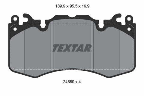 Placute frana - Set placute frana TEXTAR 2465901