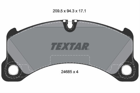 Placute frana - Set placute frana TEXTAR 2468501