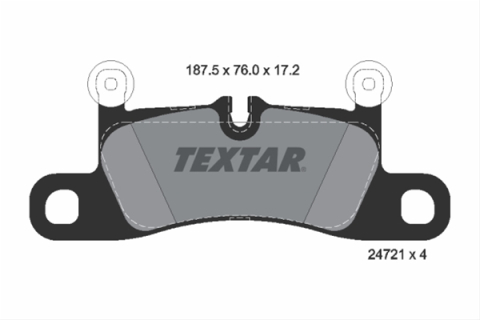 Placute frana - Set placute frana TEXTAR 2472101