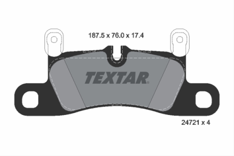 Placute frana - Set placute frana TEXTAR 2472102