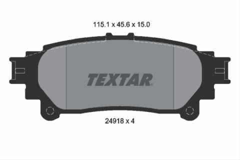 Piese auto - Set placute frana TEXTAR 2491801